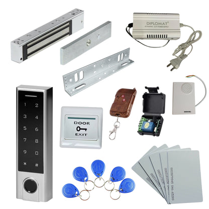 Combo-CN272 Weather Proof Biometric Card Access Control with Electromagnetic Lock 600lbs