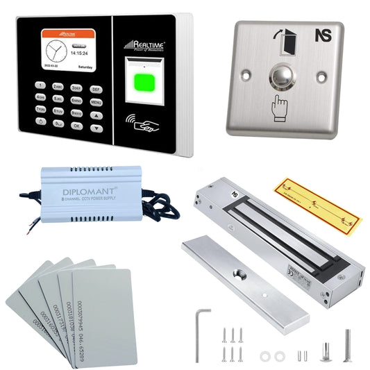 Combo-CN114 Biometric Attendance & Access Control System with EM Lock & Push Button