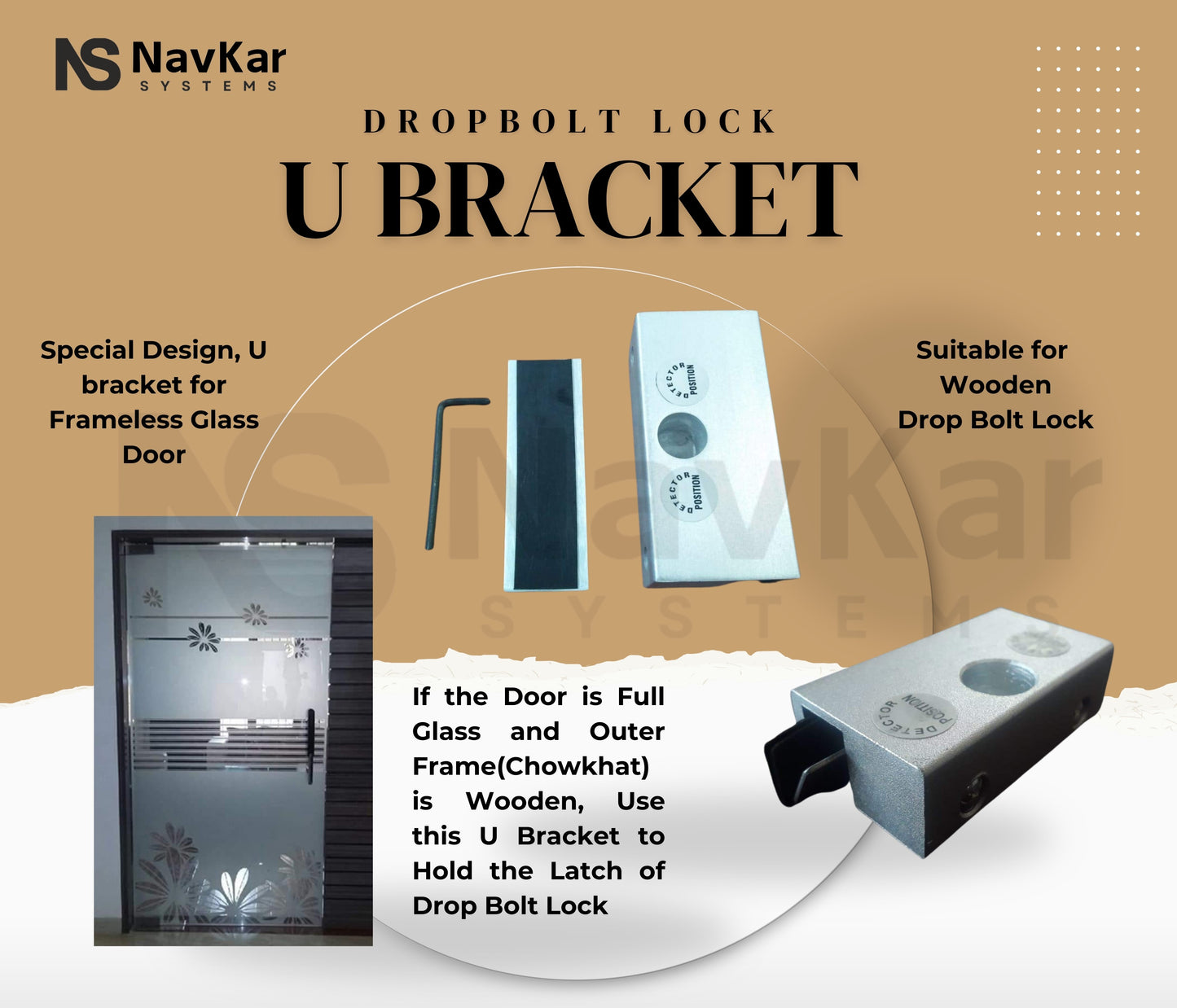 Drop Bolt Lock U Bracket