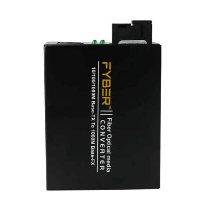 Fyber 10/100/1000Mbps Base 20km Distance Transmission Pair A & B New Tx/Rx Media Converter, FYMC-GE22