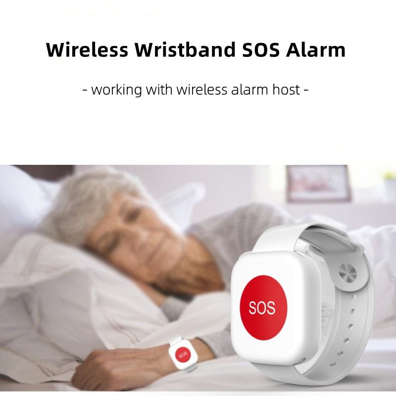 PW-43 Navkar Systems RF433MHz Wireless Watch Style SOS Panic Button for Elderly, Patients & Emergency Alarm System