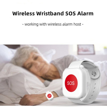 PW-43 Navkar Systems RF433MHz Wireless Watch Style SOS Panic Button for Elderly, Patients & Emergency Alarm System
