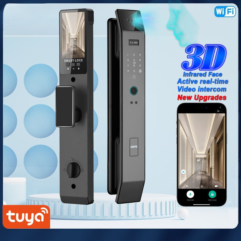 SLX-2 Tuya Smart Door Lock 3D Face Recognition With Video Intercom Function