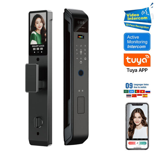 SLX-2 Tuya Smart Door Lock 3D Face Recognition With Video Intercom Function