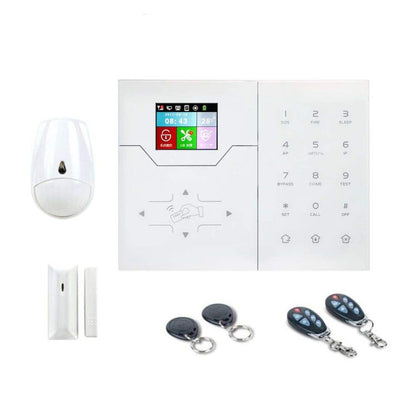 NAVKAR SYSTEMS ACJ-1008  Dual Network Smart WiFi + 4G GSM Home Security Alarm System | 433MHz Wireless Anti-Theft Alarm Kit | App Control, Door Detection, iOS & Android Support, Smart Doorbell Function
