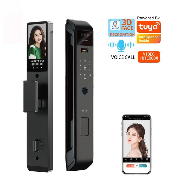 SLX-2 Tuya Smart Door Lock 3D Face Recognition With Video Intercom Function