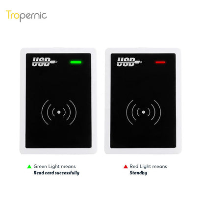 Navkar Systems Contactless Low/High Card Low/High Frequency RFID Hotel Smart Card Reader Encoder for Hotel System
