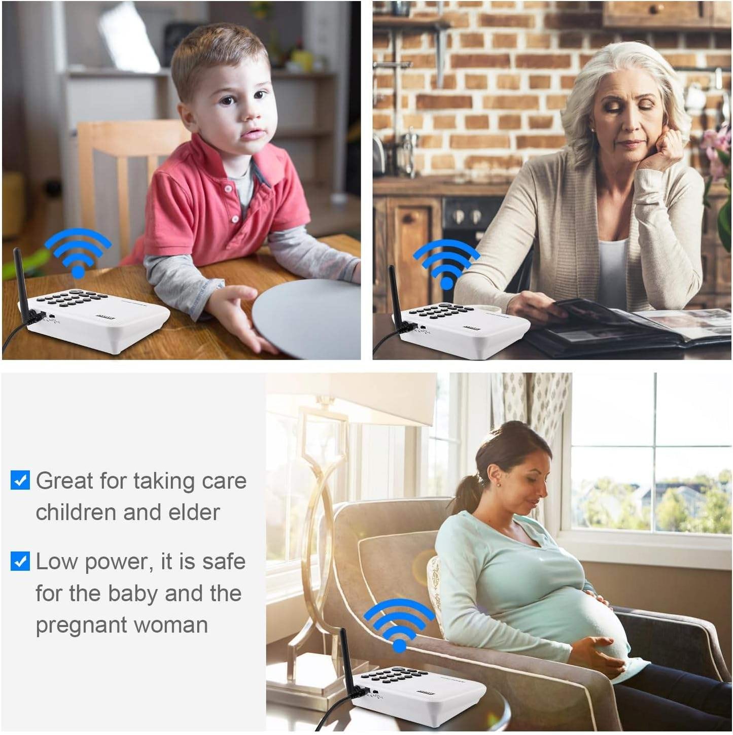 5280 Feet Range FM Wireless Home Intercom System for House Business Office Room to Room Communication Intercom System