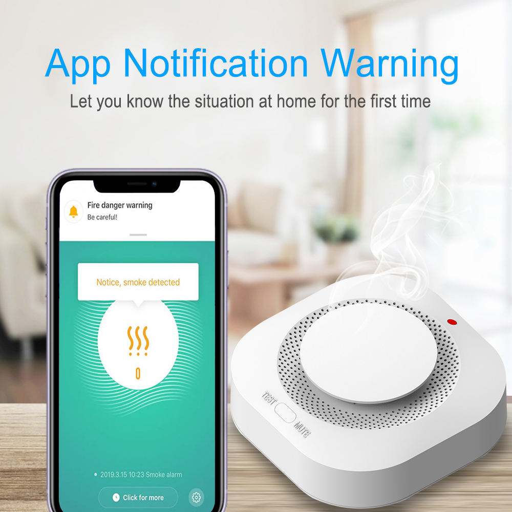 Navkar Systems Tuya smart wireless smoke alarm detector