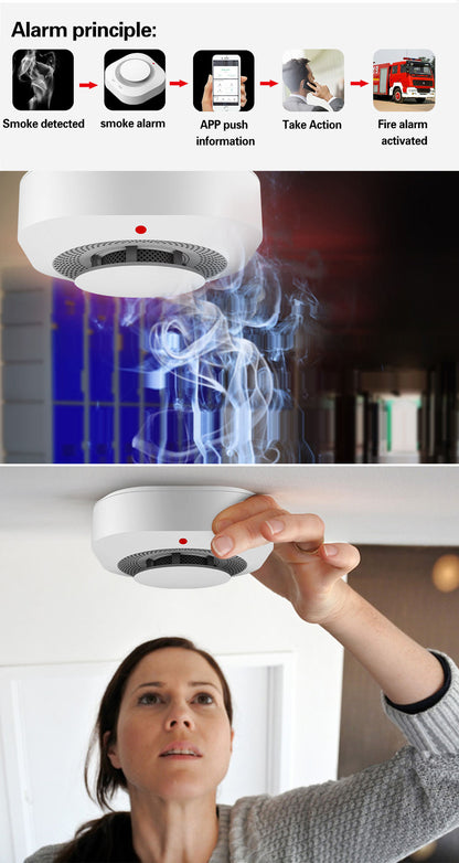 Navkar Systems Tuya smart wireless smoke alarm detector