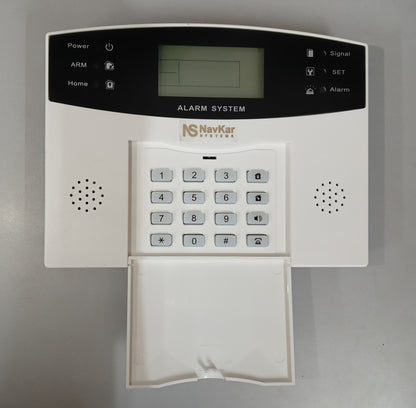 Navkar Systems Keypad Security Alarm Panel with Plunger Shutter Sensor