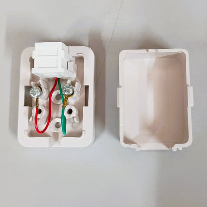 (ROS-11) Telephone landline Phone Rosette Box Roset Box Dual Line Roset Box 4Pin (Pack of 10)