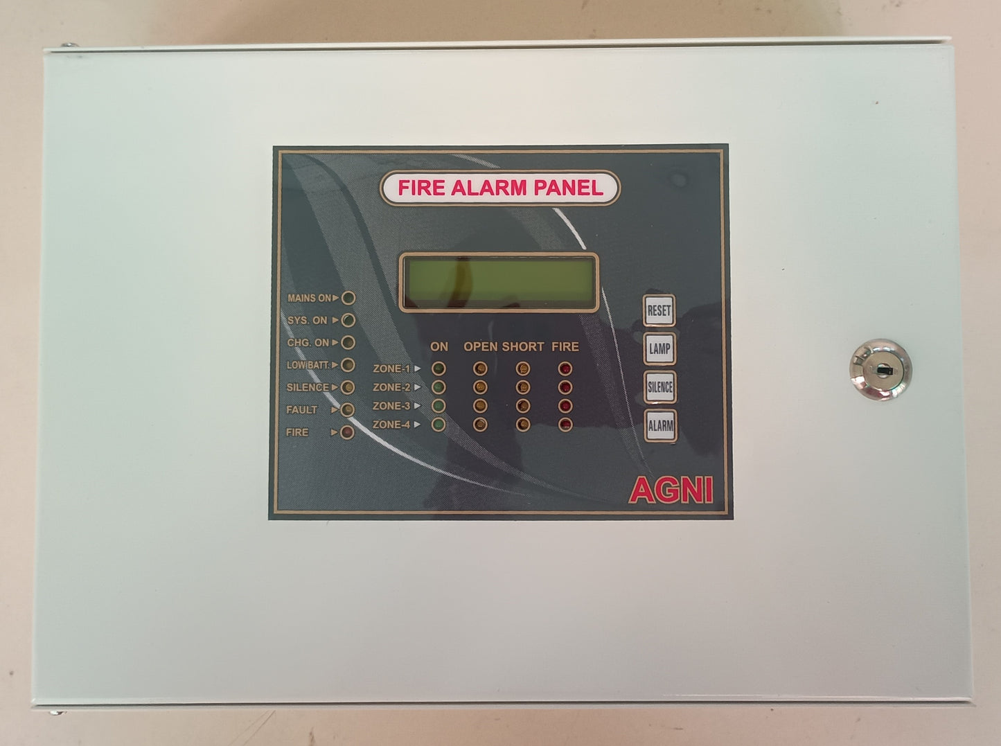 Navkar Systems AGNI 4 Zone Fire Alarm Panel