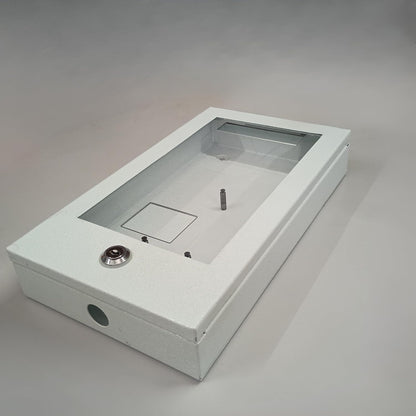 (MC-P17) Navkar Systems Metal Casing for Biometric Machine | Compatible with Realtime Pro 1700 | Heavy Duty Wall Mount Cabinet Enclosure for Protection & Security