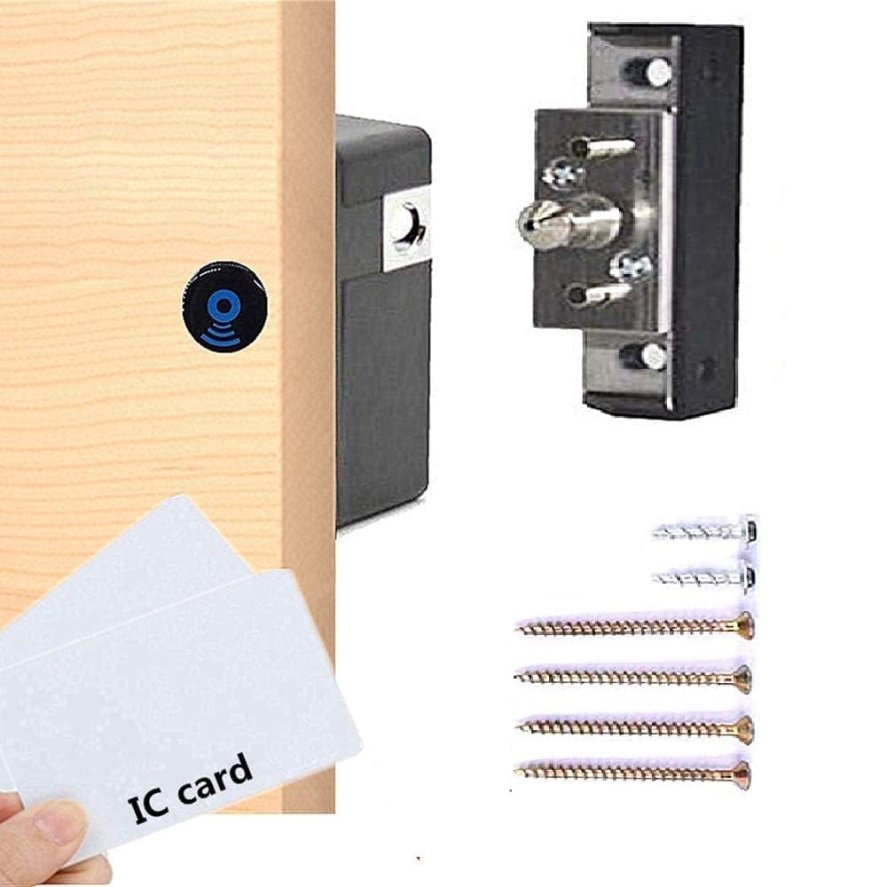 MFCL-200 mifare Card Cabinet Lock - Pack of 3 | Hidden DIY RFID Lock for Wooden Cabinet Drawer Locker Cupboard Punch-Free, Locker, Wardrobe, Drawer Lock