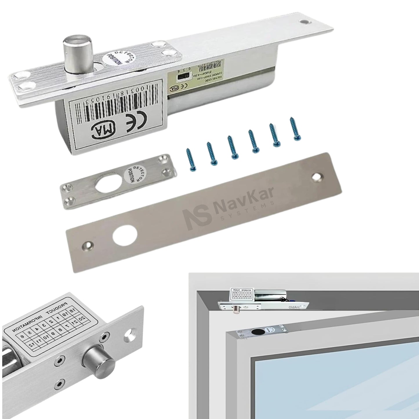 DBWD-05 5 Line Electric Drop Bolt Lock with Door Feedback and Timer