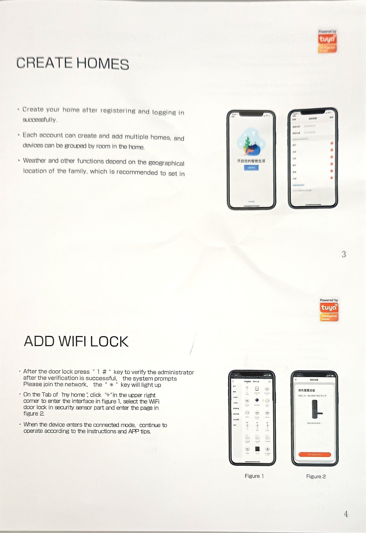 BMT-22  Weatherproof Tuya WiFi Smart Door Lock Digital Password Double Fingerprint Electronic motorised Rim Lock for All Swing Doors