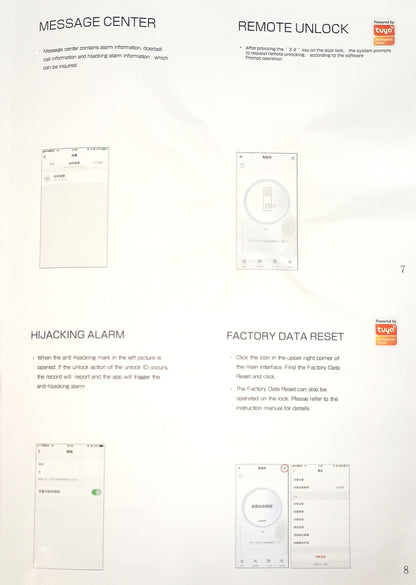 BMT-22  Weatherproof Tuya WiFi Smart Door Lock Digital Password Double Fingerprint Electronic motorised Rim Lock for All Swing Doors