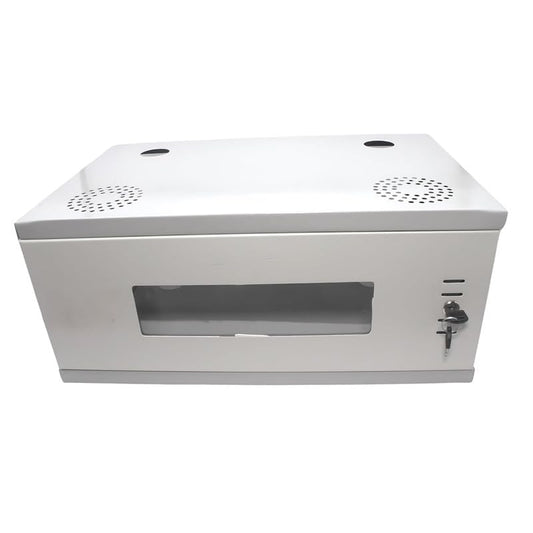(RK-4U) 4U CCTV Dvr Rack/Nvr/Server/Network Rack with 4 Power Socket Plug Transparent Glass Door Metal Cabinet Box