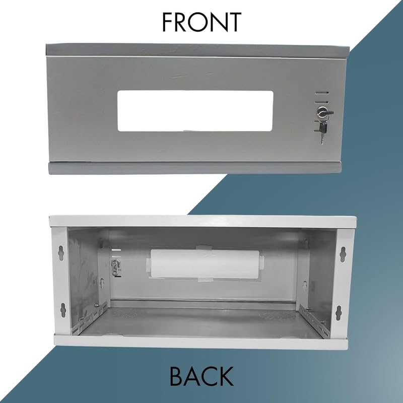 (RK-4U) 4U CCTV Dvr Rack/Nvr/Server/Network Rack with 4 Power Socket Plug Transparent Glass Door Metal Cabinet Box