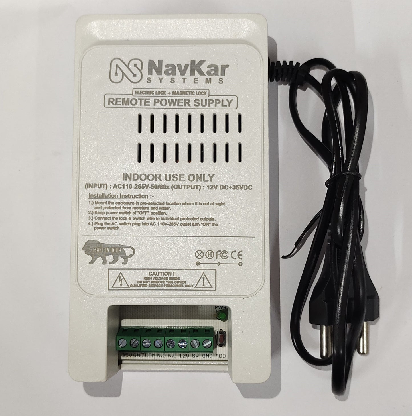 Navkar Systems Relay Power Supply and 2 Remotes for Electronic Door Lock