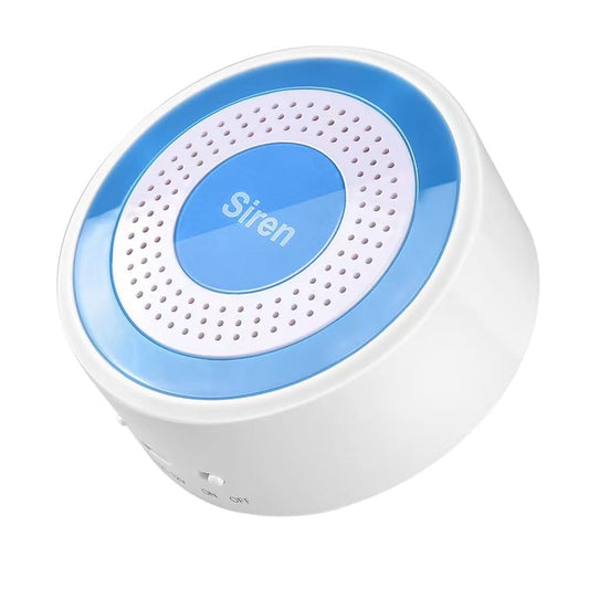 (SRRD-43) Wireless Sound and Light Strobe Siren 433mhz 100dB Home Security Strobe Siren for WiFi GSM Alarm Panel System (20 Wireless Defense Zones, 5 Wireless Remote Controllers)