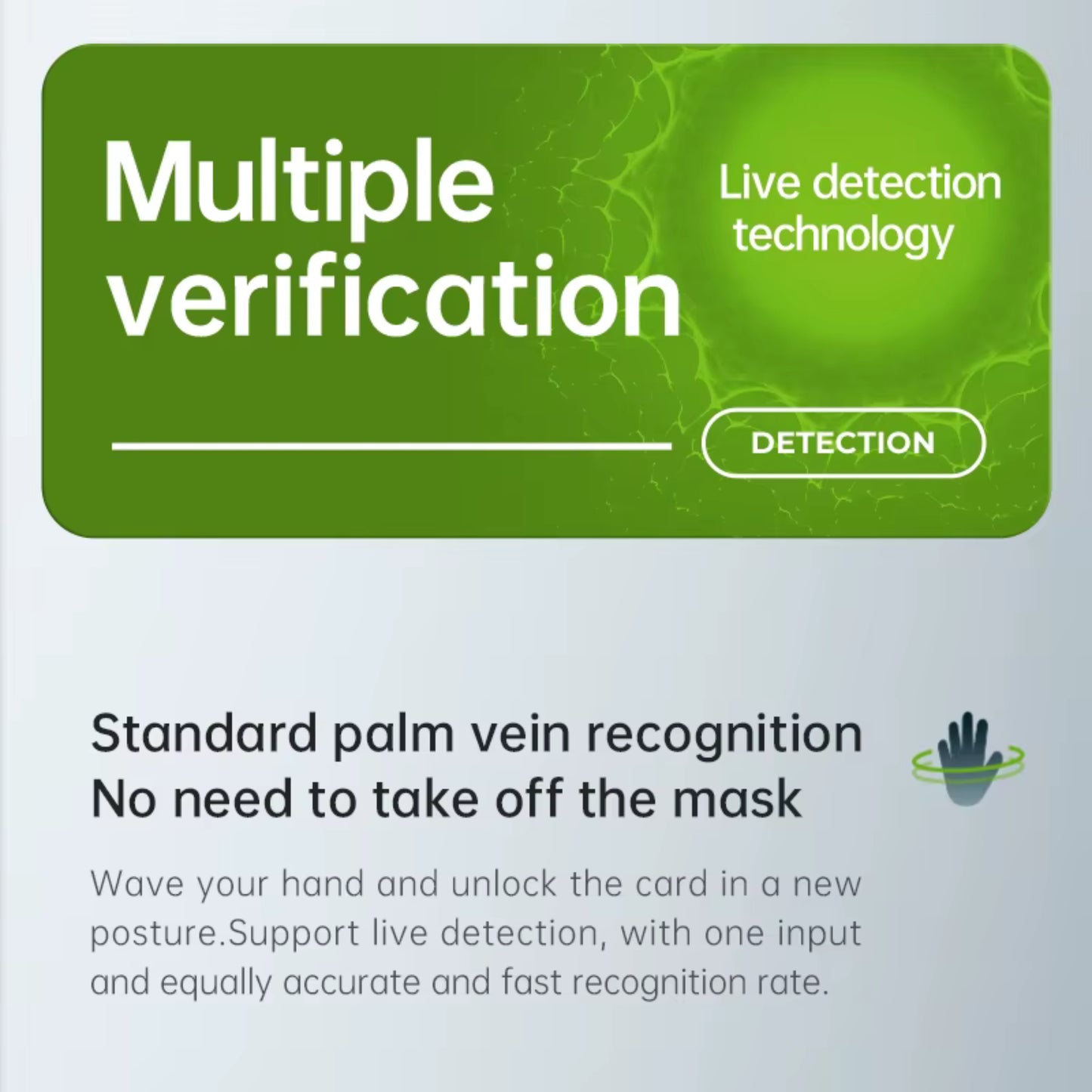 FCA-01 Palm Print AI Biometric Face Recognition Terminal Night Vision Facial Door Access Control Time Attendance System