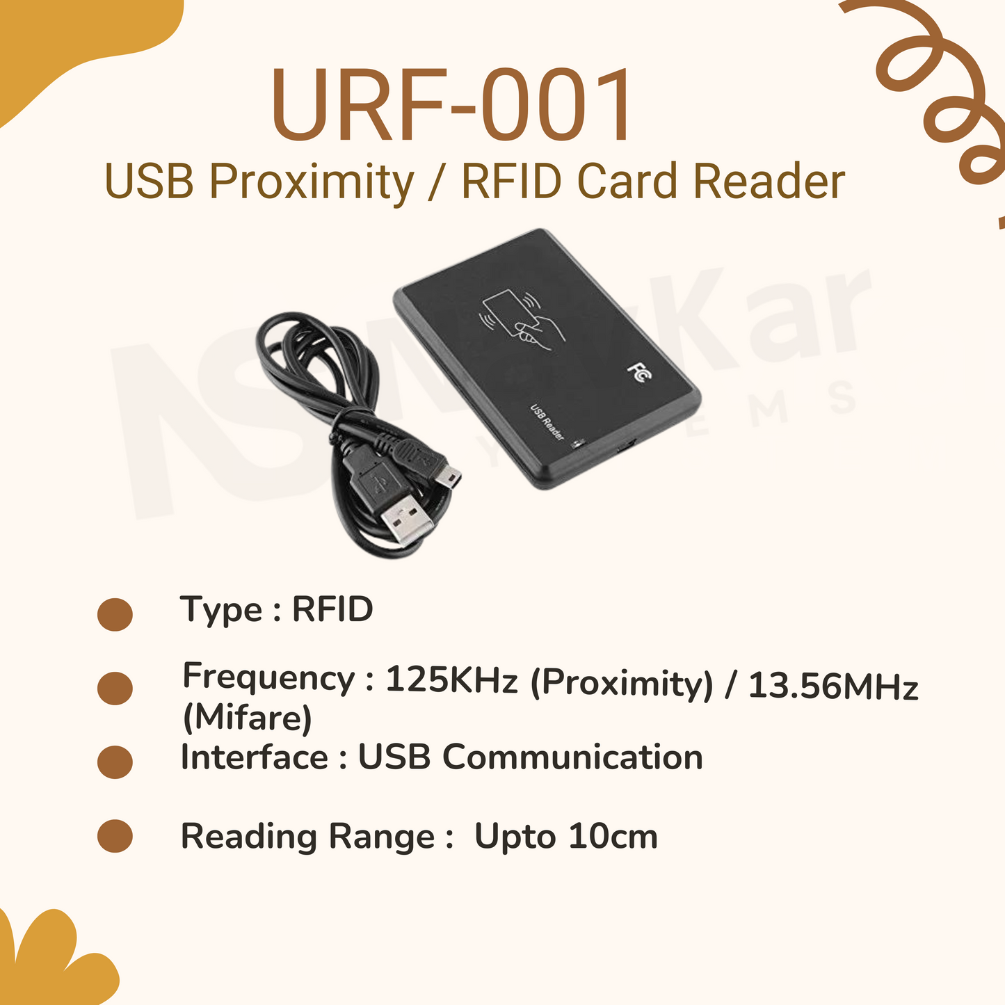 Navkar Systems Mantra URF-001 RFID Card Reader