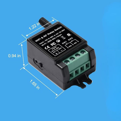 Navkar Systems TYBX-12 WiFi Relay Switch 12V for Electric Locks | for Light Switch, Electric Strike Lock