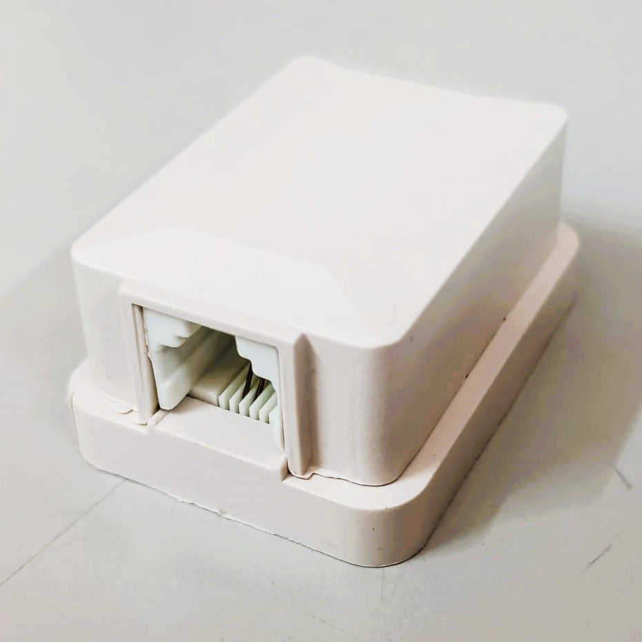 (ROS-11) Telephone landline Phone Rosette Box Roset Box Dual Line Roset Box 4Pin (Pack of 10)