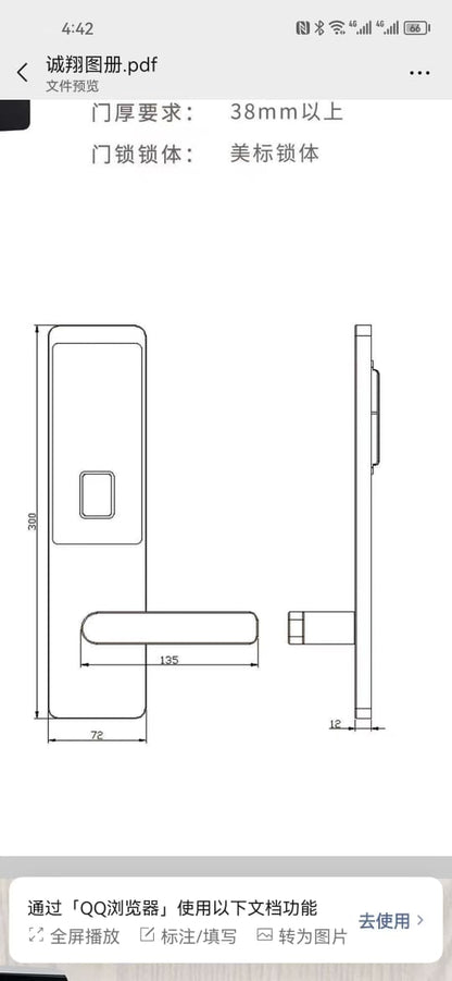 Hotel Lock with Aluminium Alloy Material and Free Software Anti Rust with High Quality Hotel Door Lock