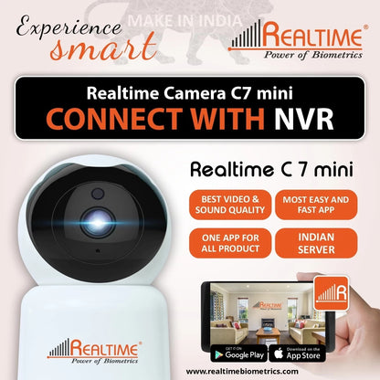 Realtime C7 Smart WiFi 360 Camera Keep Your Home Safe with 24/7 Surveillance Security