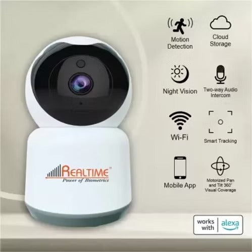 Realtime C7 Smart WiFi 360 Camera Keep Your Home Safe with 24/7 Surveillance Security