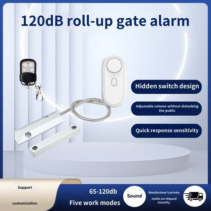 SH-AL Wireless 433MHz Roller Shutter Garage Gate Alarm System Portable Magnetic Detector Thick Switch Anti-Theft Security for Rolling