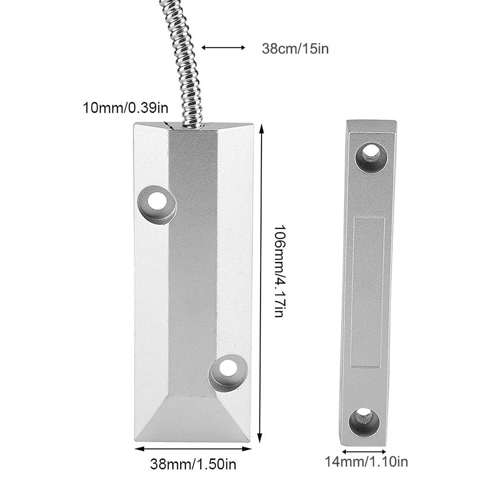 SH-AL Wireless 433MHz Roller Shutter Garage Gate Alarm System Portable Magnetic Detector Thick Switch Anti-Theft Security for Rolling