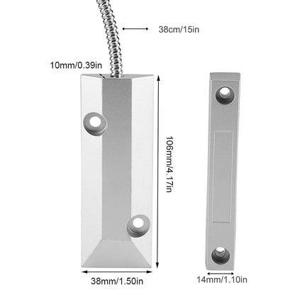 SH-AL Wireless 433MHz Roller Shutter Garage Gate Alarm System Portable Magnetic Detector Thick Switch Anti-Theft Security for Rolling