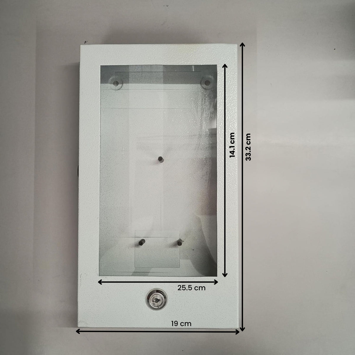 (MC-P17) Navkar Systems Metal Casing for Biometric Machine | Compatible with Realtime Pro 1700 | Heavy Duty Wall Mount Cabinet Enclosure for Protection & Security