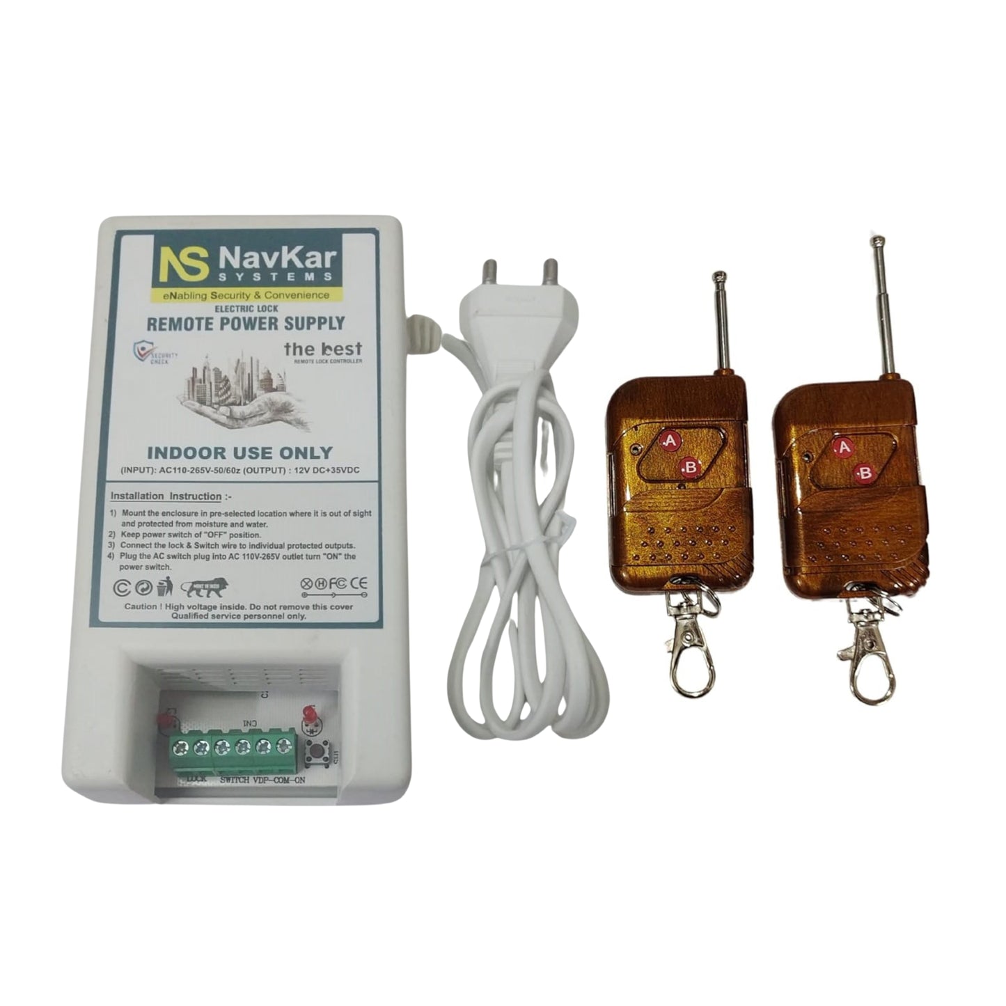 Combo-CN73 Relay Power Supply and 2 Remotes for Electronic Door Lock