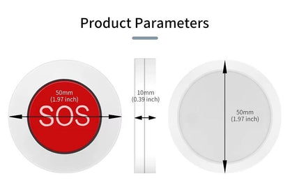 PS-43 Wireless Emergency SOS Panic Button 433MHz | Seniors, Home Safety & Instant Alert System | Personal Panic Button for Home Security