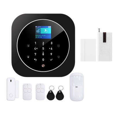 NAVKAR SYSTEMS Combo-CN304 ACJ-402 WiFi + GSM Security Alarm System Complete Kit with 1 Wireless Vibration Sensor VS-43 | Smart Life App Controlled Home Anti-Theft Security System
