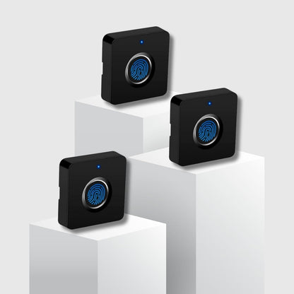 Fingerprint Drawer Lock - Pack of 3 | Keyless Drawer Lock with 20 Unique Fingerprint Access | Ideal for Home/Office | Suitable for Drawers/Desks/Cabinets I Door Thickness - 15-24mm