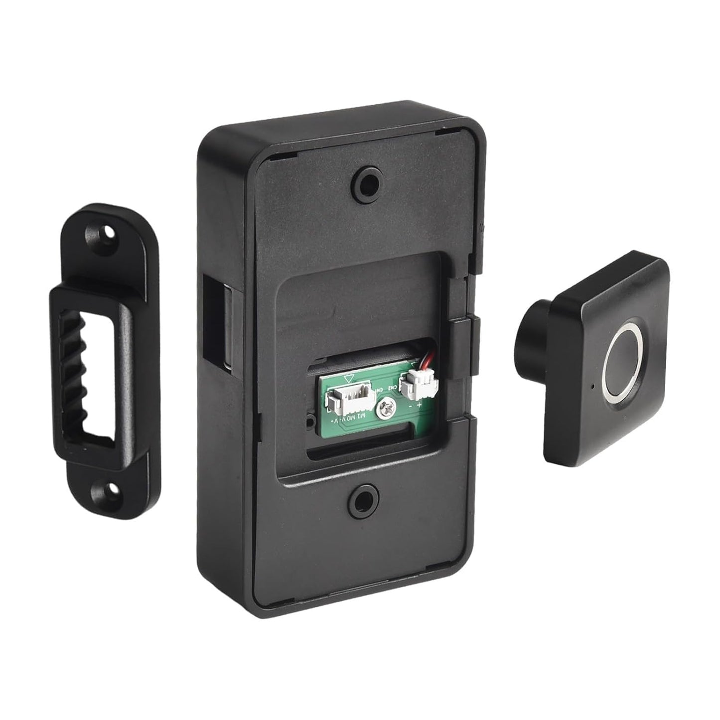 Fingerprint Drawer Lock - Pack of 3 | Keyless Drawer Lock with 20 Unique Fingerprint Access | Ideal for Home/Office | Suitable for Drawers/Desks/Cabinets I Door Thickness - 15-24mm