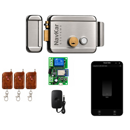 Navkar Combo-CN208 Wi-Fi Rim Lock with TYP-12 Controller