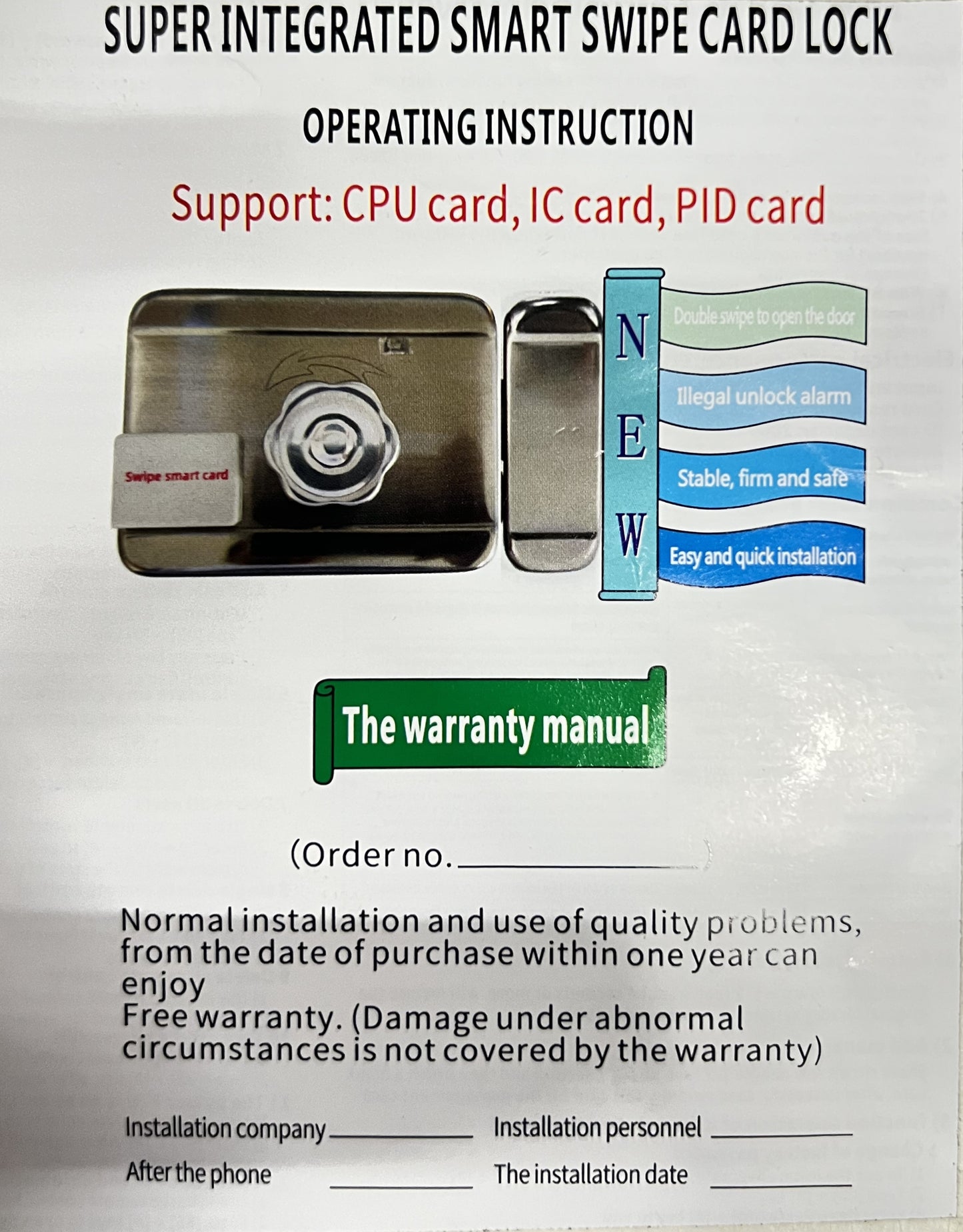 RFMT-1RM Rfid Motorised Rim Lock