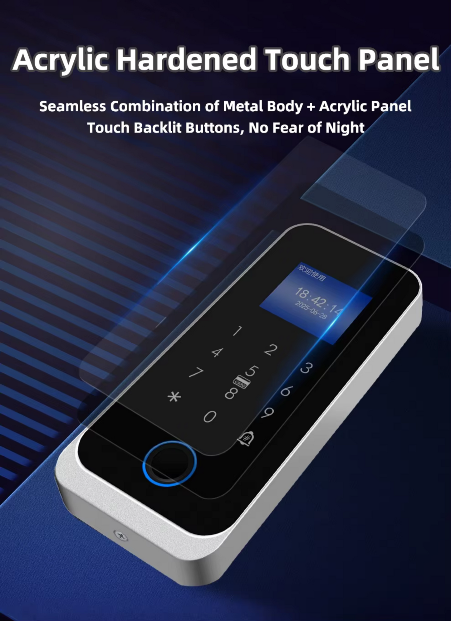 F200 Fingerprint, Card, Password Access Control Remote Compatible, Remote not included