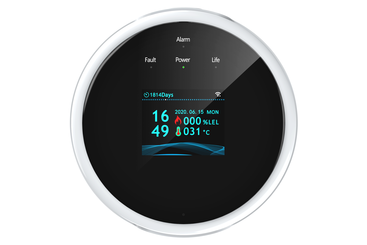 Tuya Smart App Control LCD Screen Leakage Sensor Gas – view 2