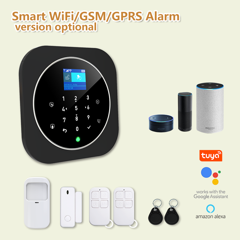 ACJ-402 Smart Home Automation WiFi + GSM Security Alarm System Kit | Tuya Smart Life App Controlled IoT Wireless Burglar Alarm | 100 Wireless Zones | SMS, Call & App Alerts | Alexa & Google Assistant Compatible