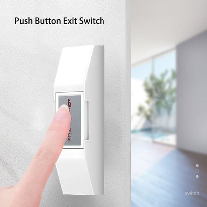 Navkar Systems Pack of 10 Fire Alarm Emergency Door Release Exit Switch Push Button (EMG-SW) with Backbox Surface Mount