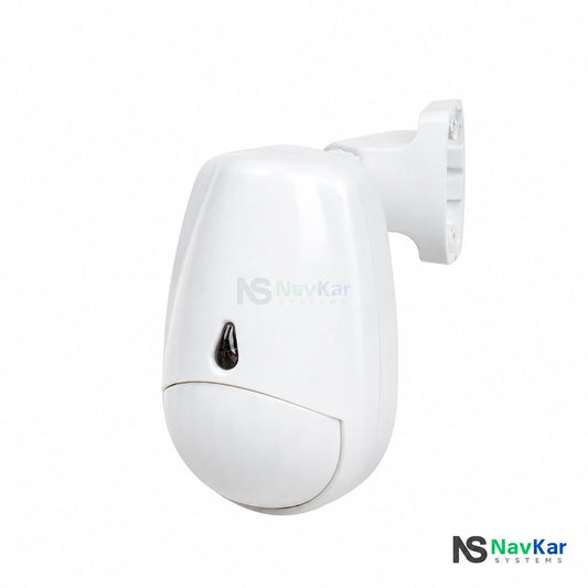 NavKar ACJ-1008 wireless PIR motion sensor with adjustable wall mounting bracket