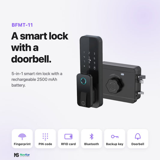 NavKar BFMT-11 A smart lock with a doorbell
